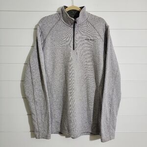Eddie Bauer Men's Grey Quarter Zip‎ Sweater. Size TXL